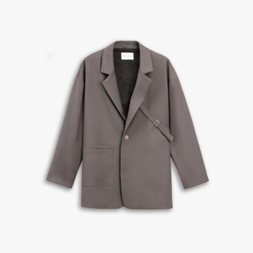Dept. Anonym Men's Side Strap Blazer - Grey, XL